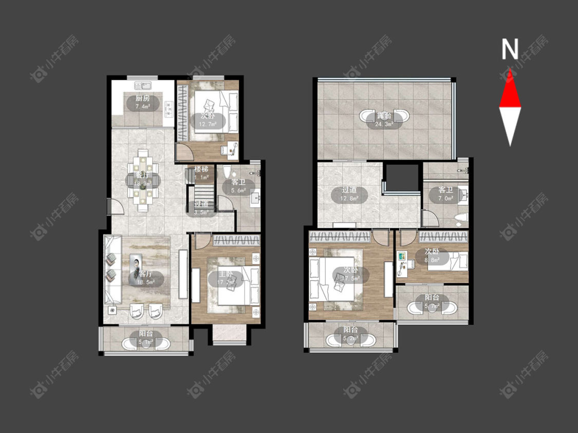 常州鸿盛名苑在售二手房源户型图_小牛看房