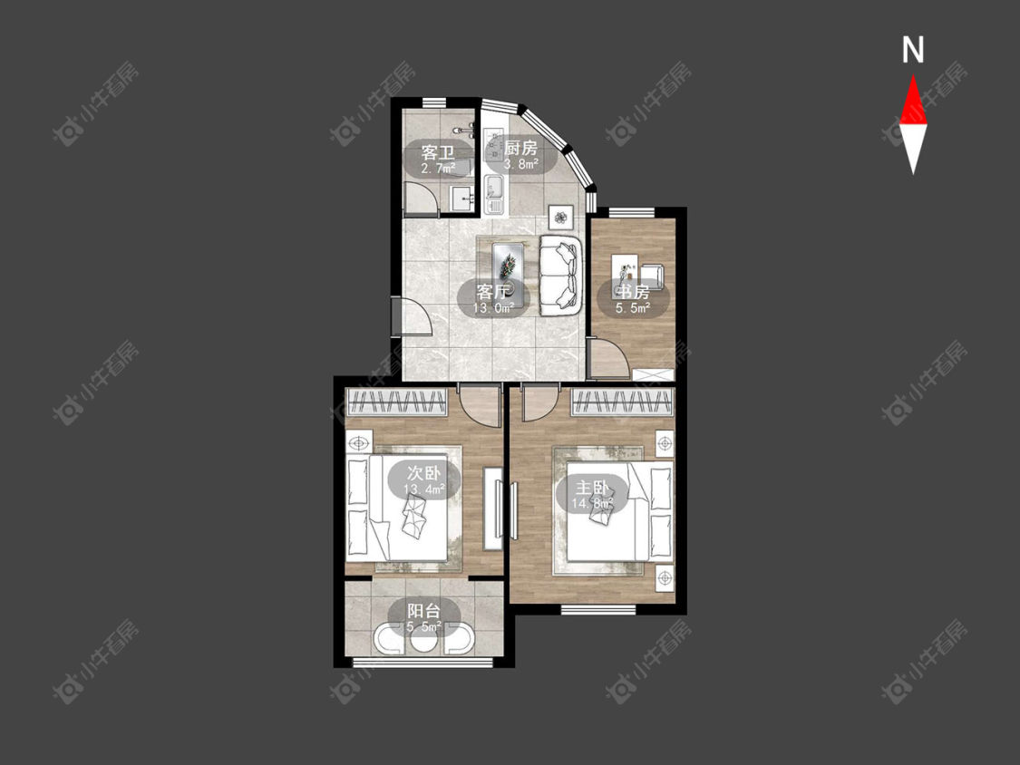 常州翠竹新村南区在售二手房房源户型图_小牛看房