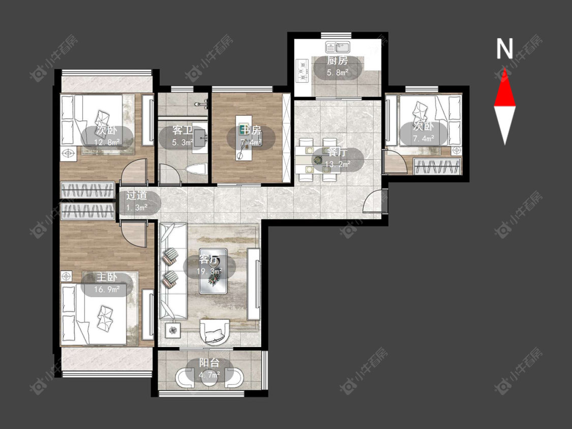 天隽峰房源户型图 常州天隽峰在售二手房源户型图_小牛看房