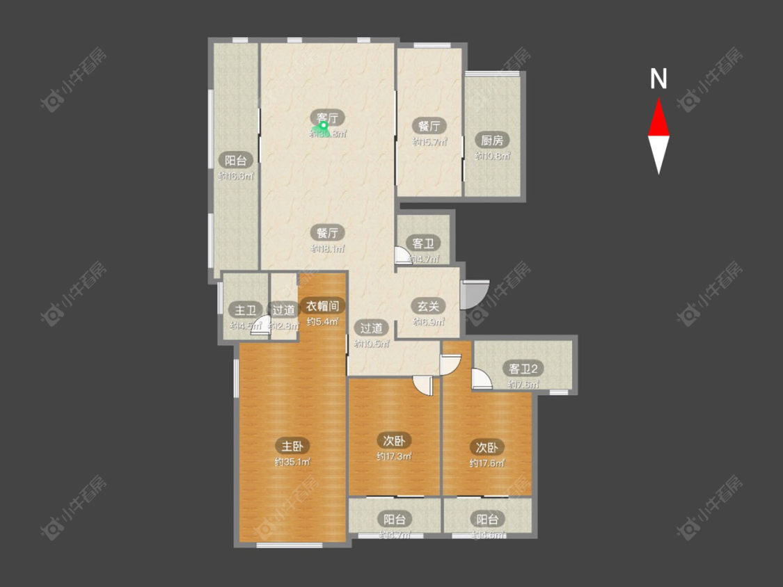 常州龙湖香醍漫步北区在售二手房源户型图_小牛看房