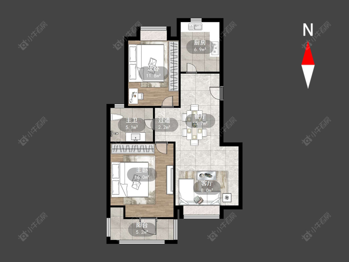 常州凤凰名城在售二手房源户型图_小牛看房