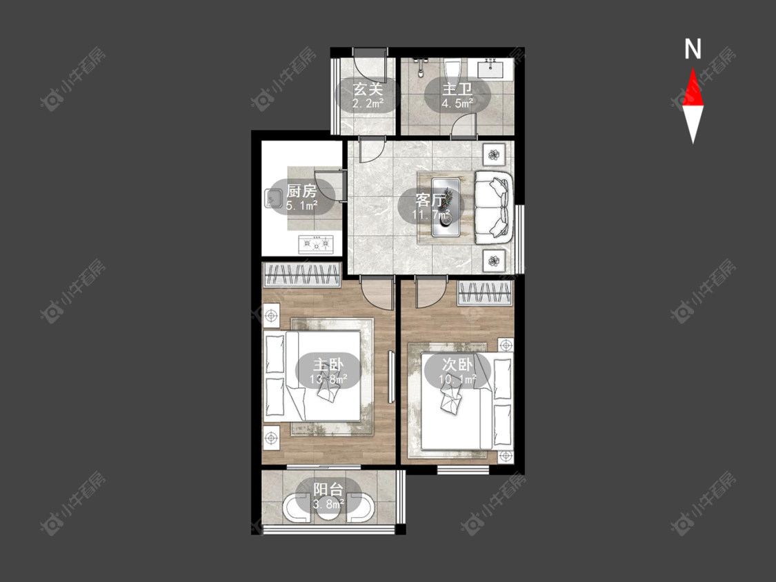 常州清潭五村在售二手房源户型图_小牛看房
