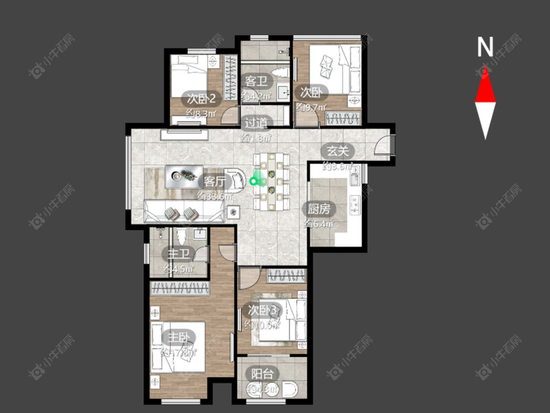 常州翡翠锦园在售二手房源户型图_小牛看房