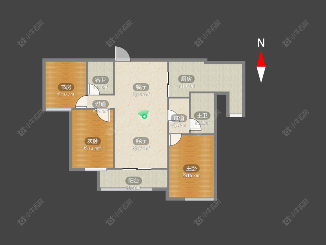 常州莱蒙城美景公寓在售二手房源户型图_小牛看房