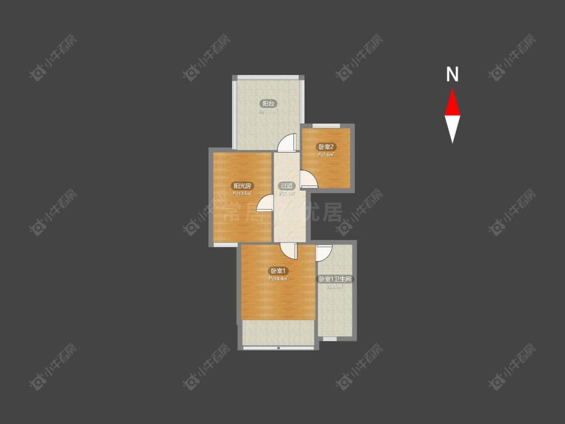 常州新城长岛在售二手房源户型图_小牛看房