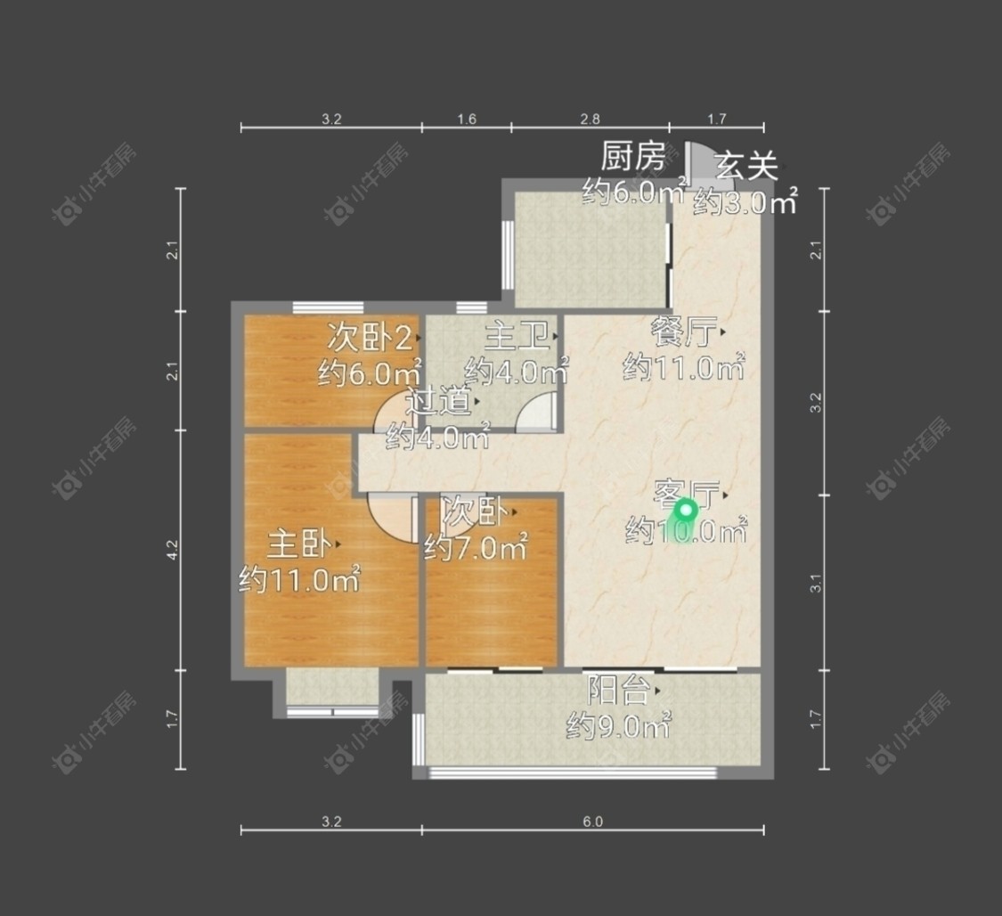 常州碧桂园壹号天禧在租房源户型图_小牛看房