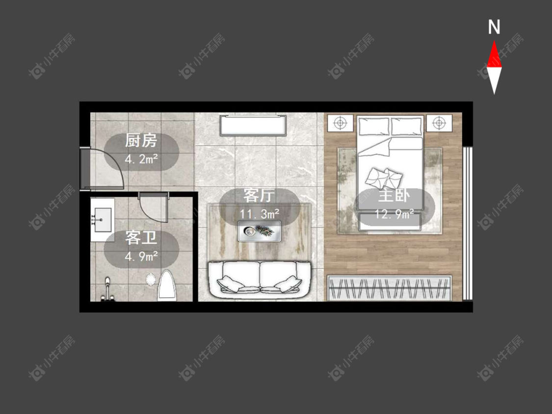 世茂广场房源户型图 常州世茂广场在售二手房源户型图_小牛看房