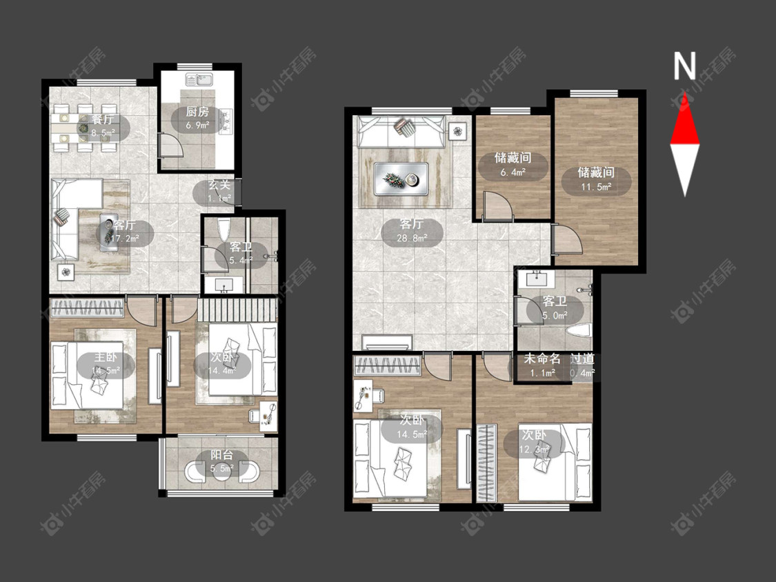 常州勤业六村在售二手房源户型图_小牛看房