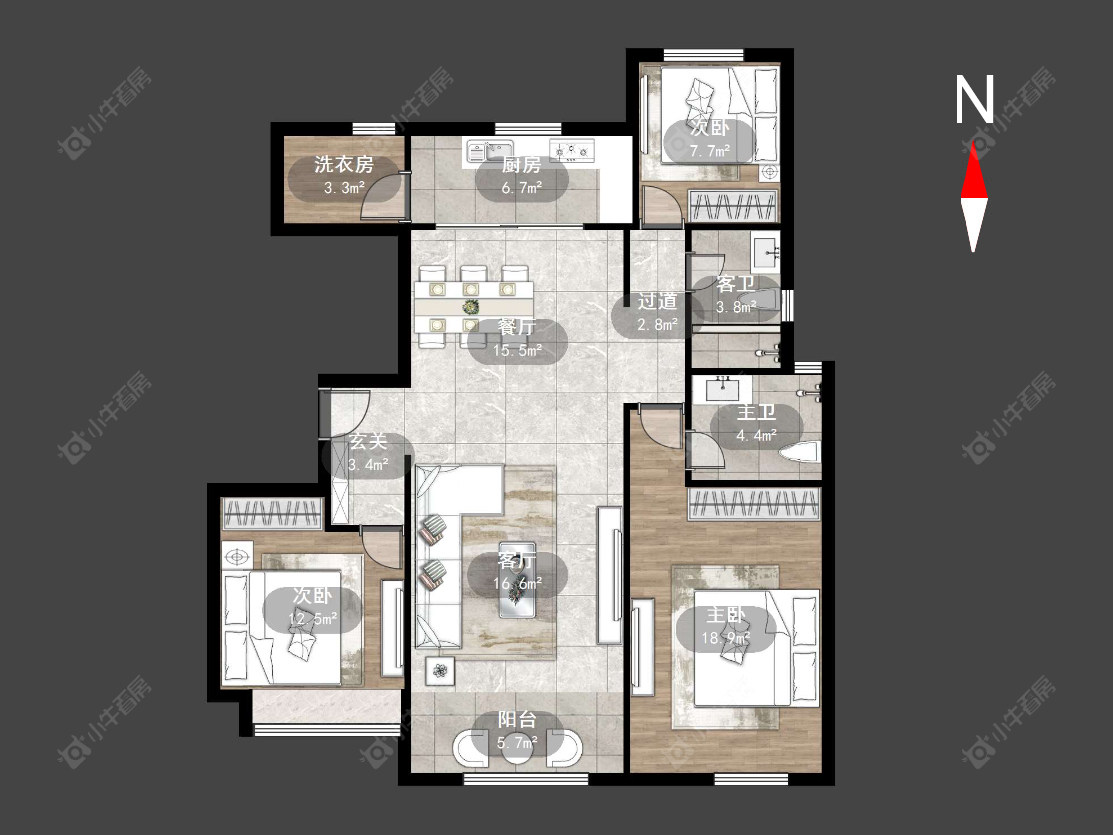 中海凤凰熙岸房源户型图 常州中海凤凰熙岸在售二手房源户型图_小牛看房