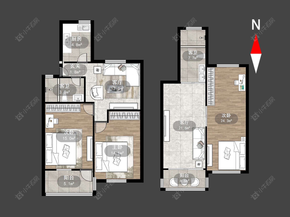 常州翠竹新村南区在售二手房源户型图_小牛看房
