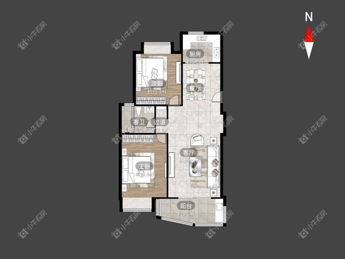 常州绿洲家园在租房源户型图_小牛看房