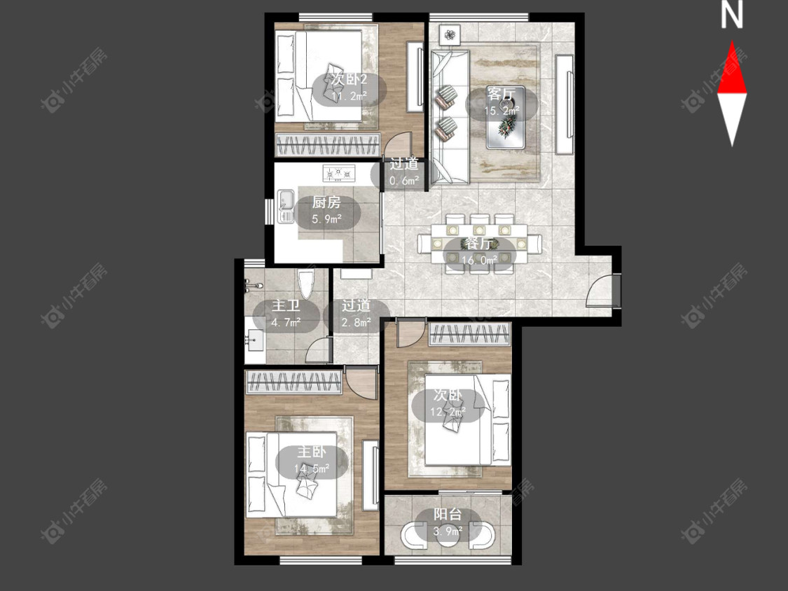 水晶城房源户型图 常州水晶城在售二手房源户型图_小牛看房