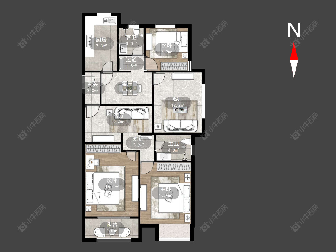 常州菱溪名居在售二手房源户型图_小牛看房