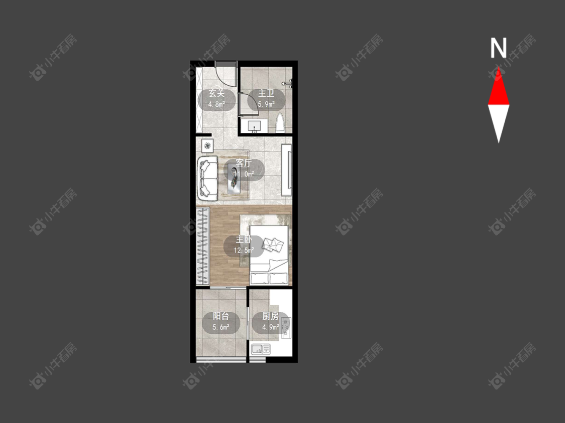 新北万达广场房源户型图 常州新北万达广场在售二手房源户型图_小牛看房