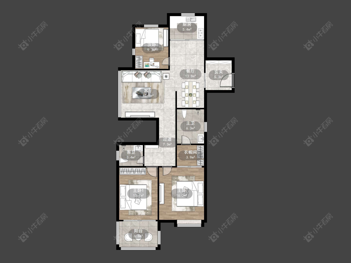 丹阳嘉源首府在售二手房源户型图_小牛看房