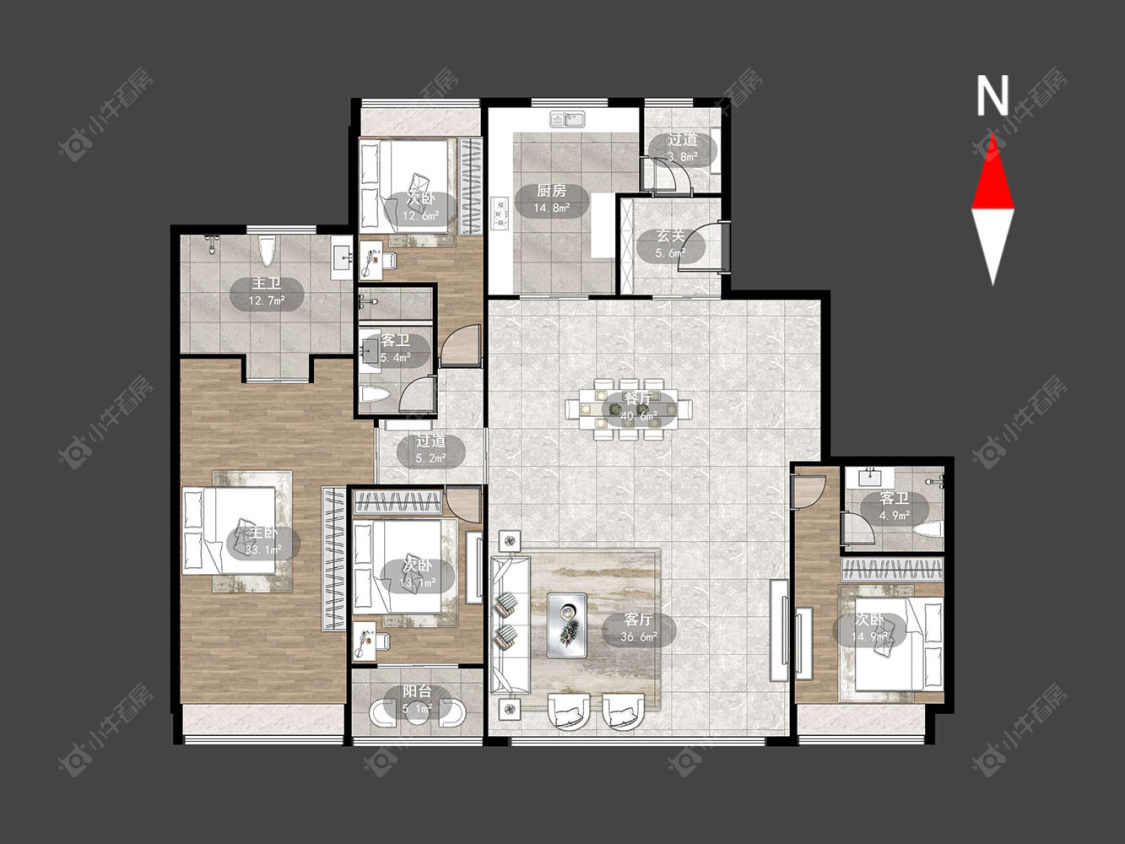 常州嘉宏一江风华在售二手房源户型图_小牛看房