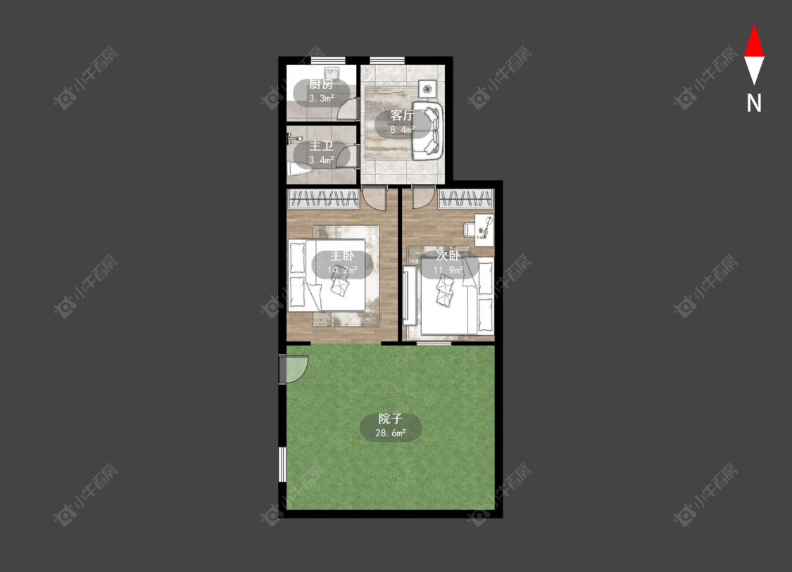 常州工人新村南在售二手房源户型图_小牛看房