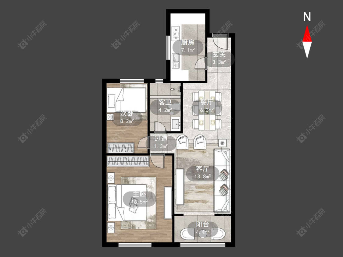 常州横麓雅居在售二手房源户型图_小牛看房