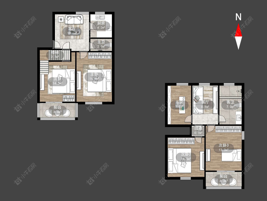 常州花园新村（钟楼）在售二手房源户型图_小牛看房