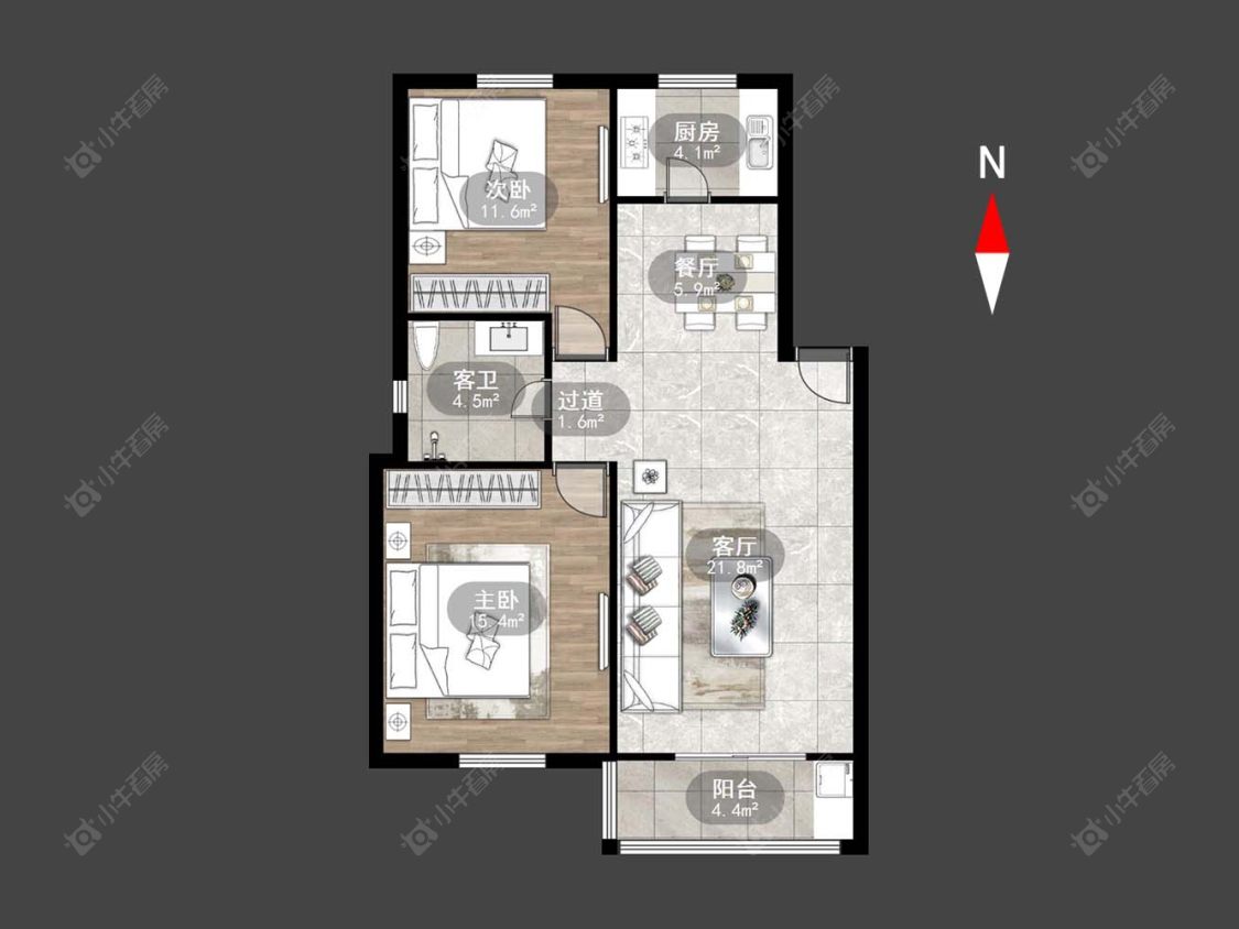 百馨北苑房源户型图 常州百馨北苑在售二手房源户型图_小牛看房