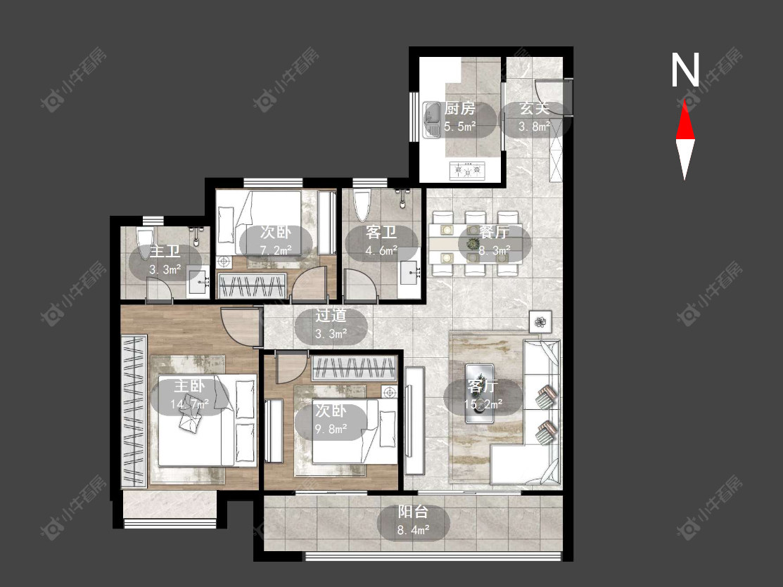 常州衡麓世家在售二手房源户型图_小牛看房