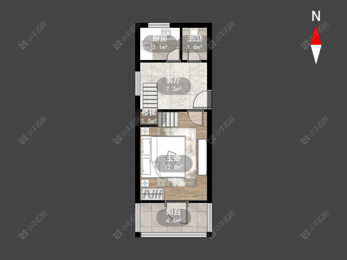 升仙弄房源户型图 常州升仙弄在售二手房源户型图_小牛看房