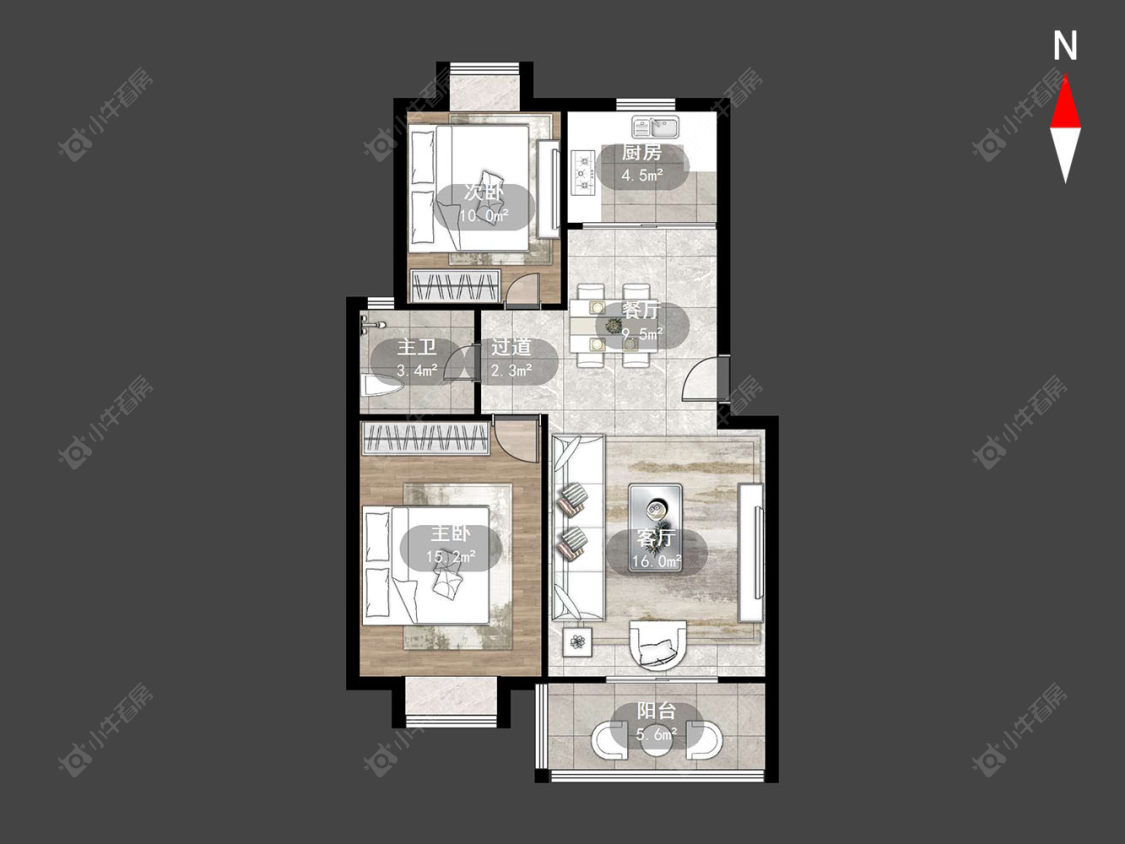 常州西林家园一期在售二手房源户型图_小牛看房