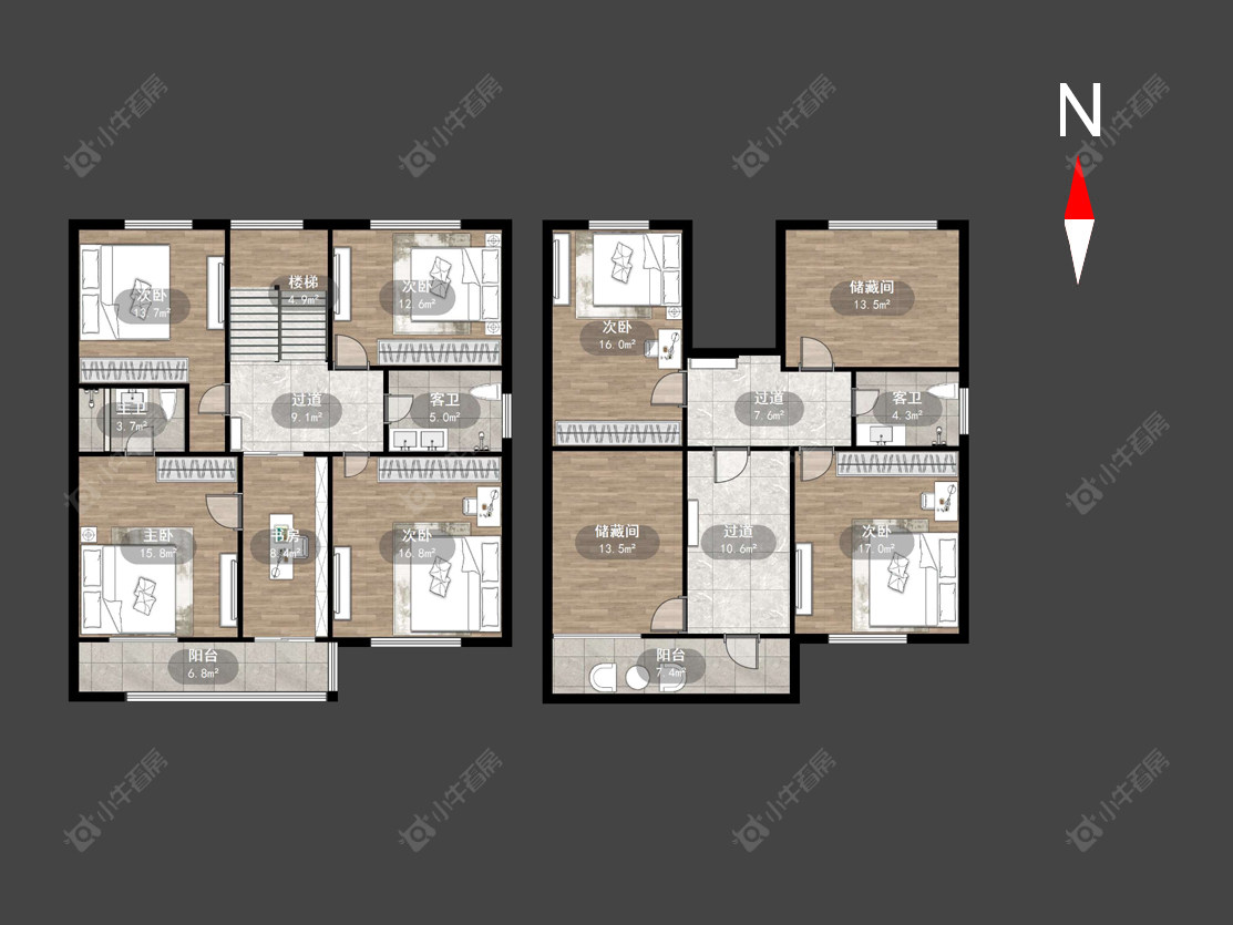 常州采菱村在售二手房源户型图_小牛看房