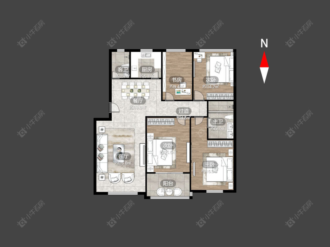 常州怀德苑在售二手房源户型图_小牛看房