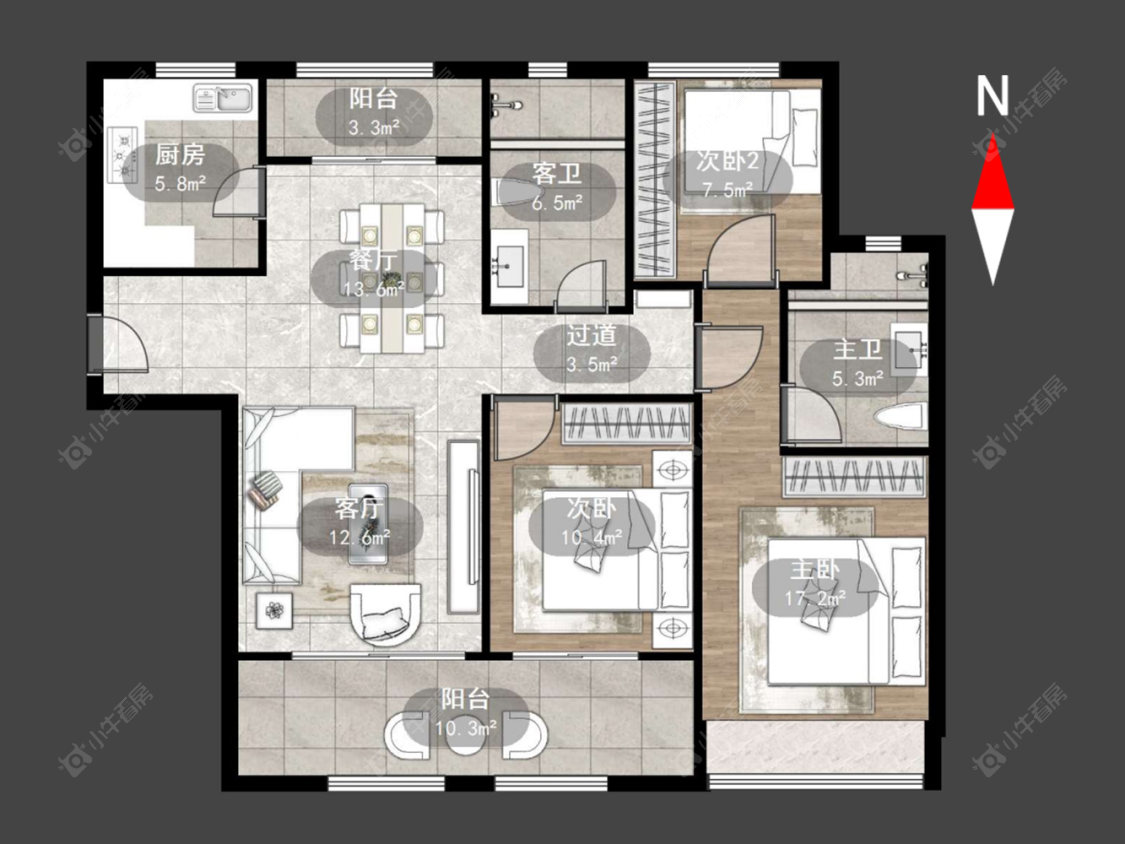 雅居乐凤凰台房源户型图 常州雅居乐凤凰台在售二手房源户型图_小牛看房