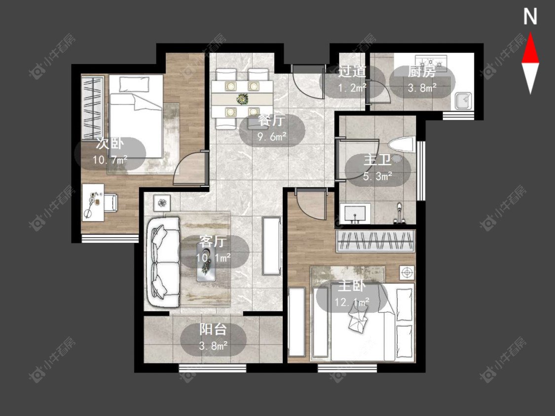 凯纳华侨城房源户型图 常州凯纳华侨城在售二手房源户型图_小牛看房