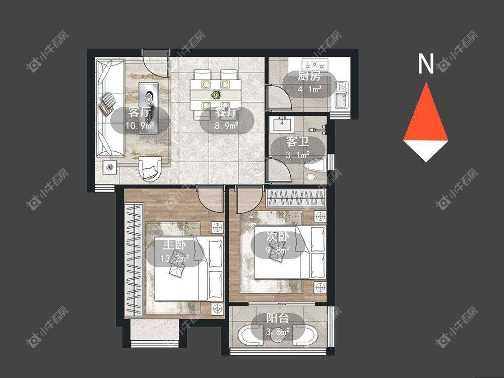 常州蓝天新苑在租房源室内图_小牛看房