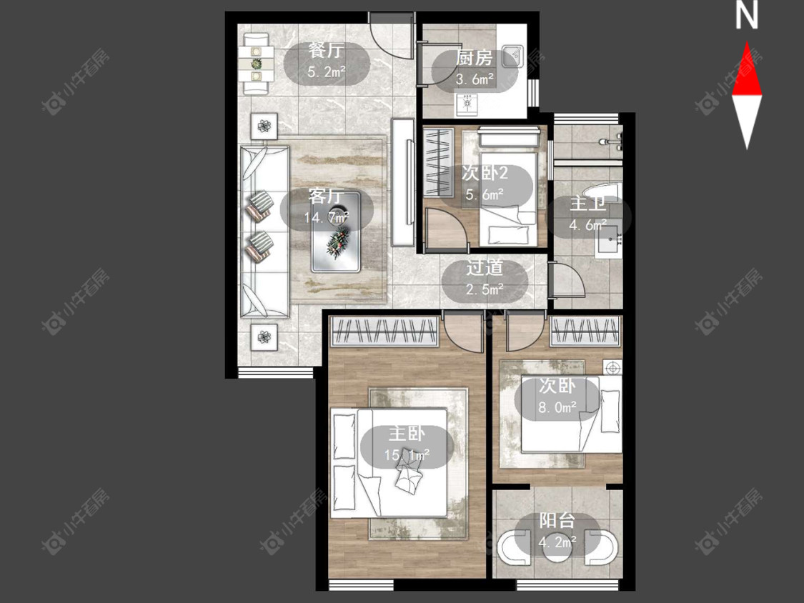 常发豪郡房源户型图 常州常发豪郡在售二手房源户型图_小牛看房