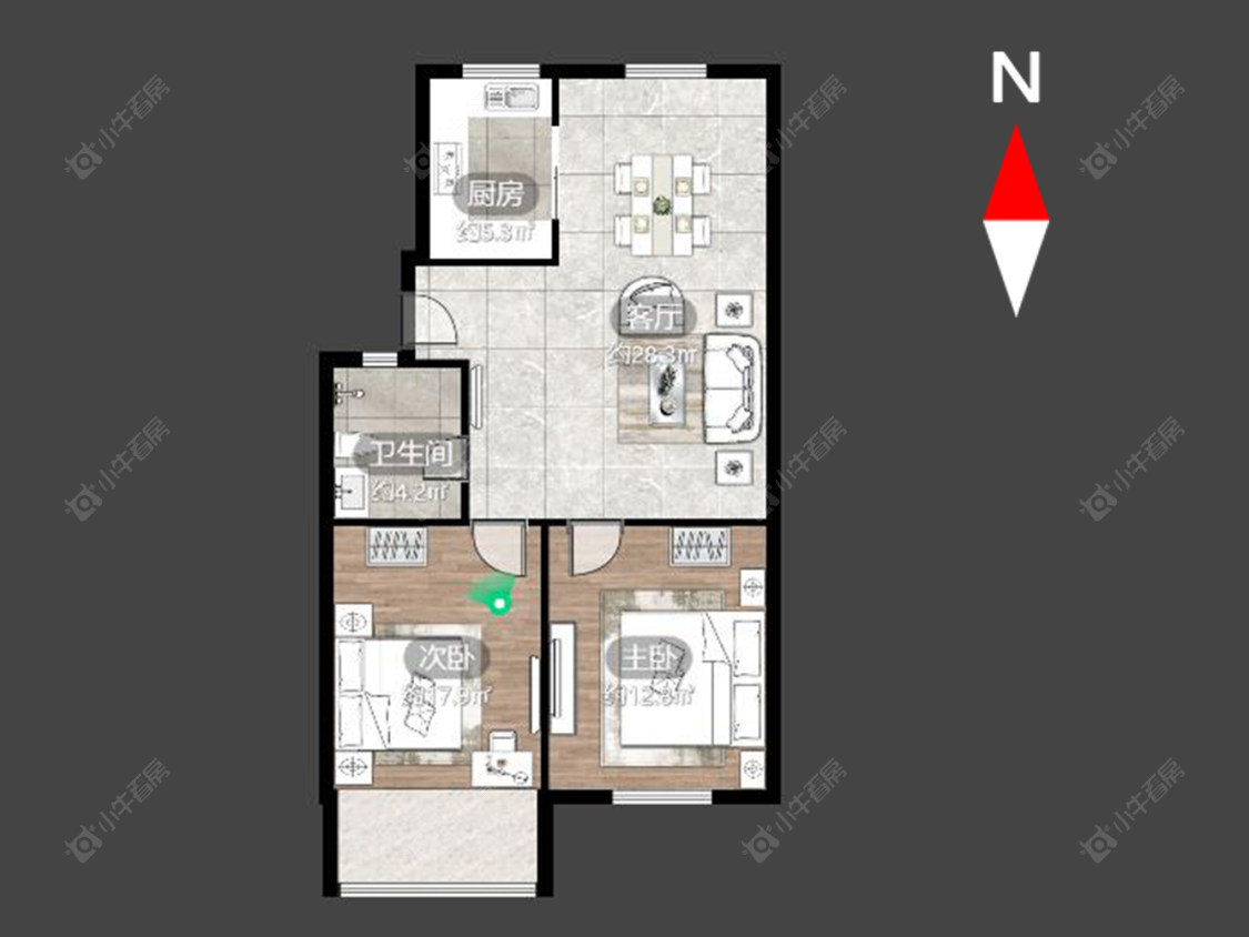 常州泰山二村在售二手房源户型图_小牛看房