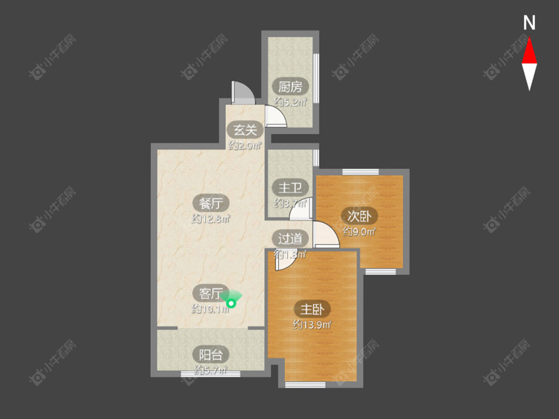 常州蔚蓝天地一二期在售二手房源户型图_小牛看房