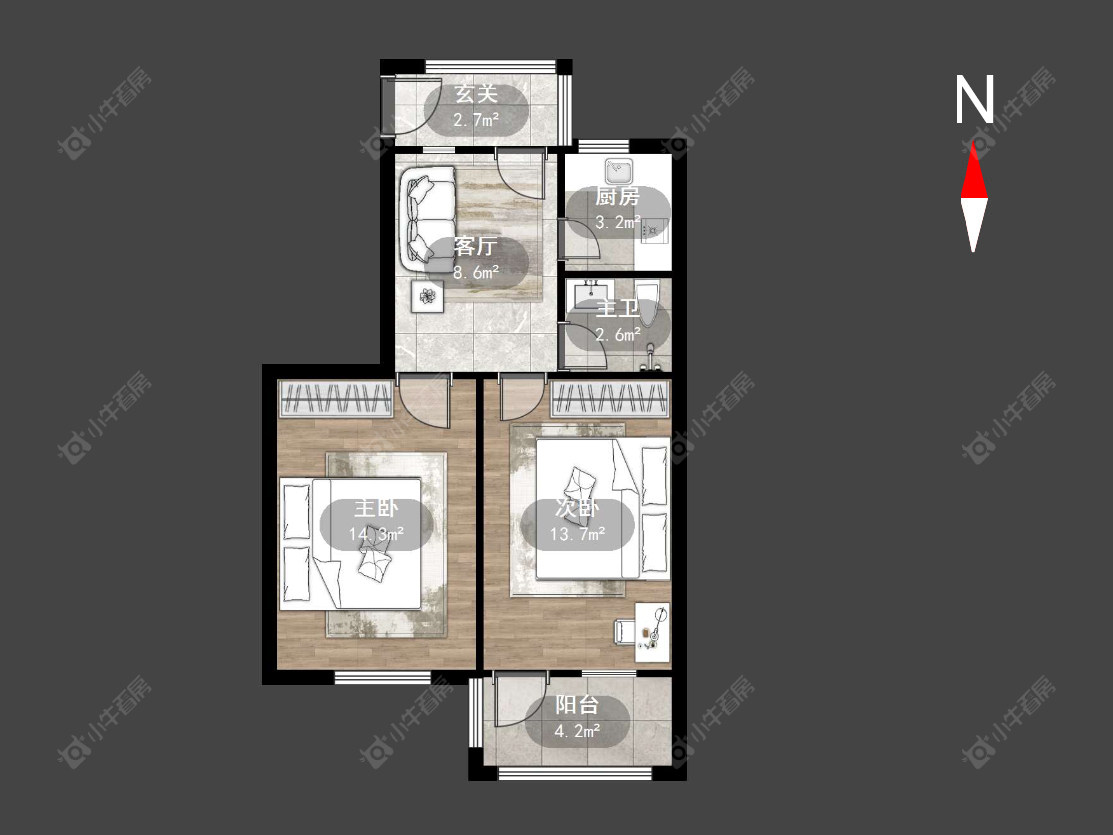 常州东仓桥在售二手房源户型图_小牛看房