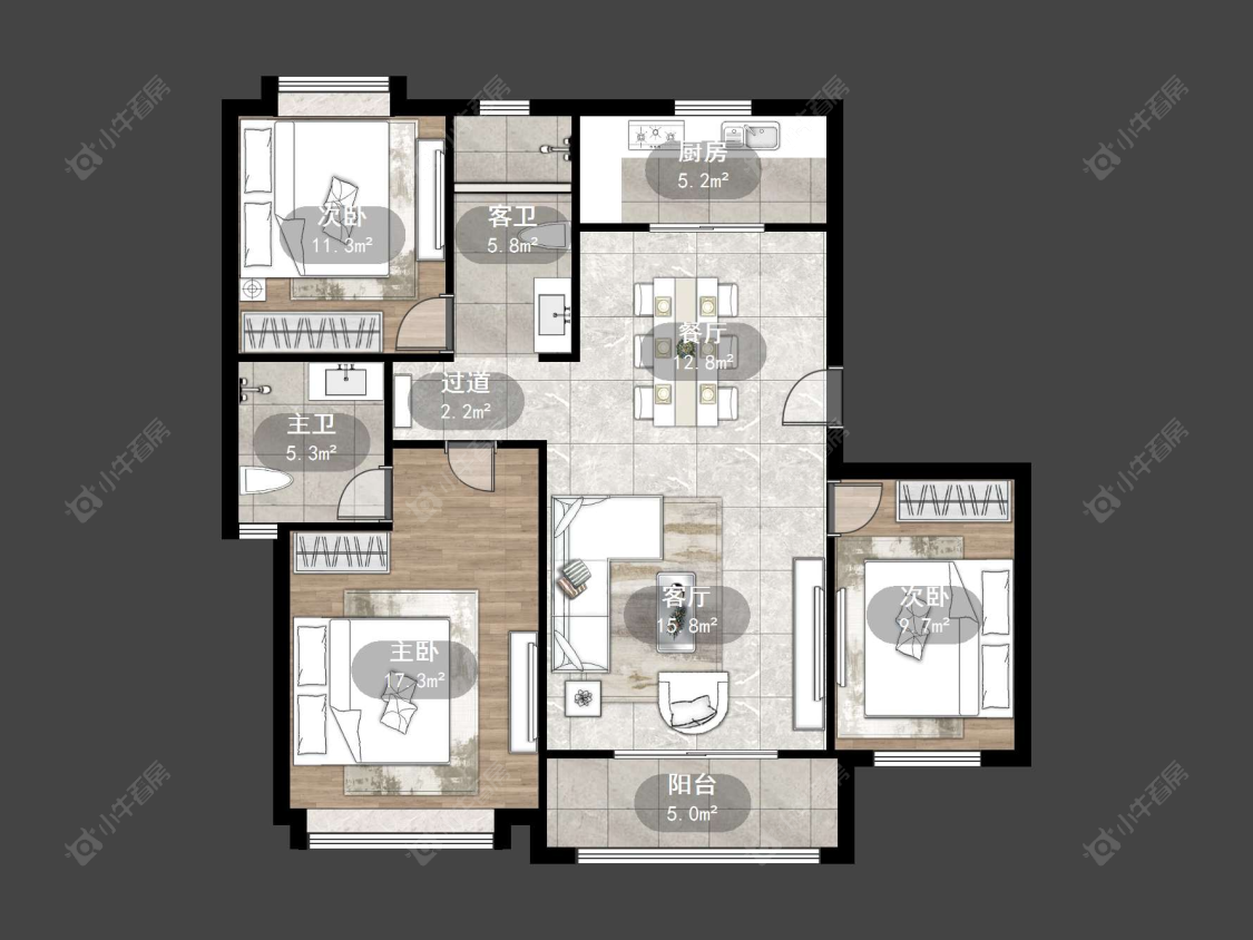 丹阳普善人家在售二手房源户型图_小牛看房