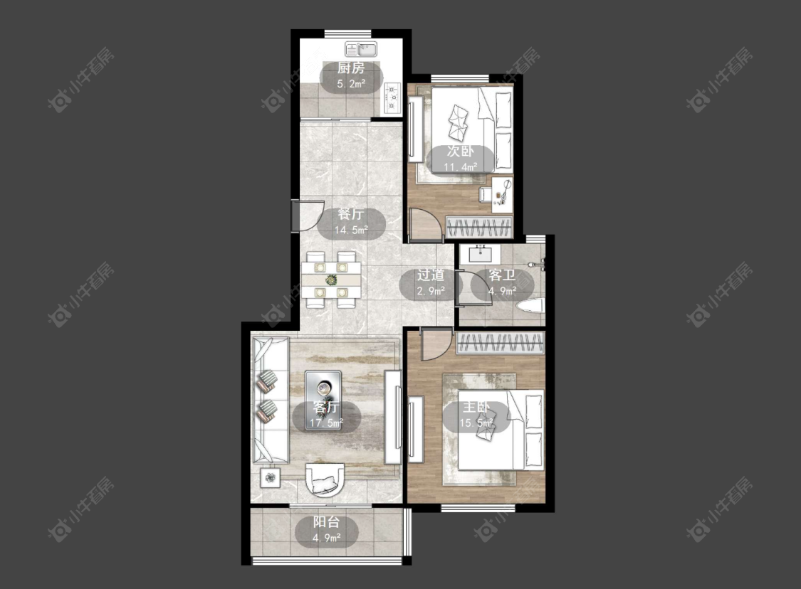 腾龙苑东区房源户型图 常州腾龙苑东区在售二手房源户型图_小牛看房