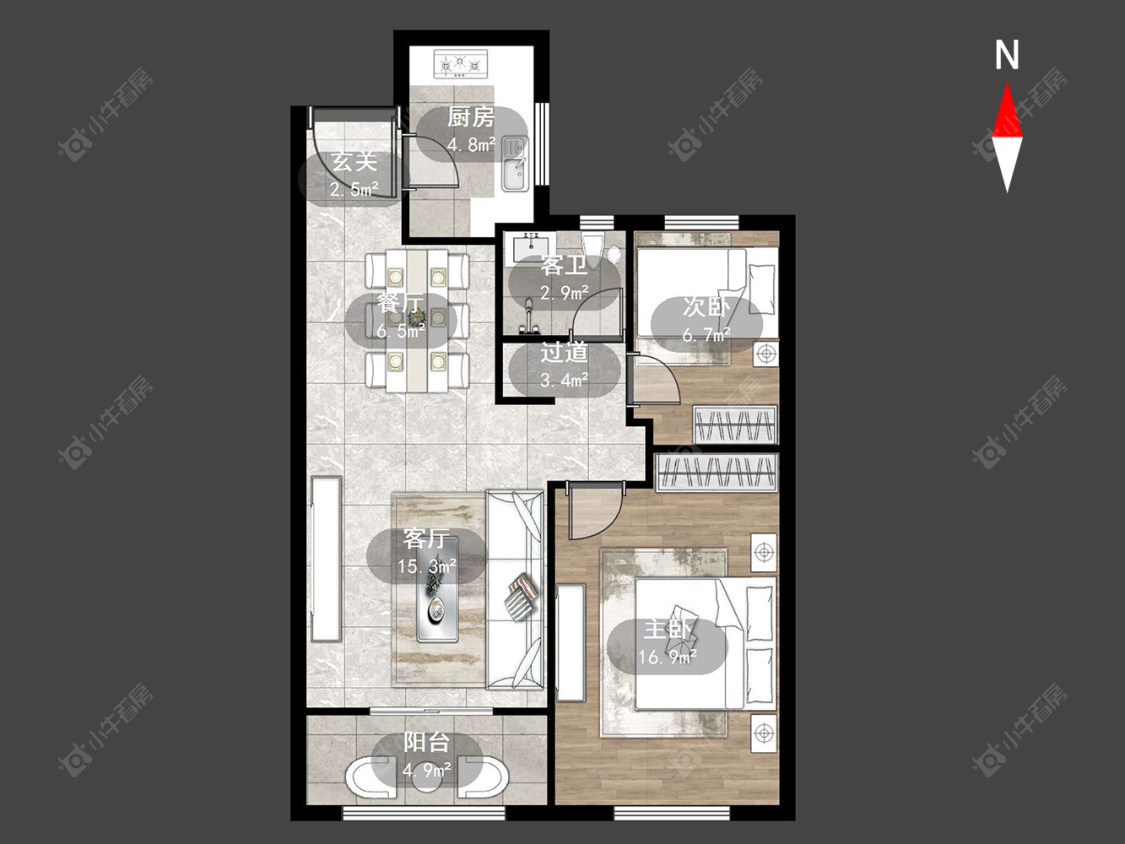 常州横麓雅居在售二手房源户型图_小牛看房