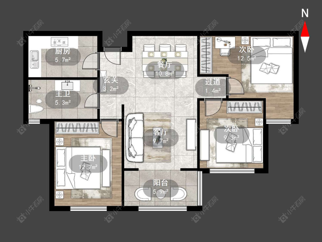 常州保利公园九里在售二手房源户型图_小牛看房