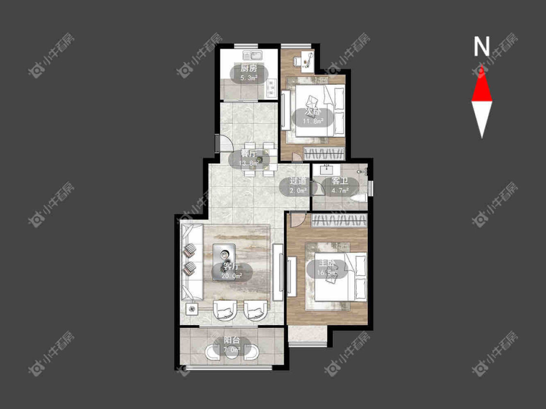 青竹苑B区房源户型图 常州青竹苑B区在租房源户型图_小牛看房