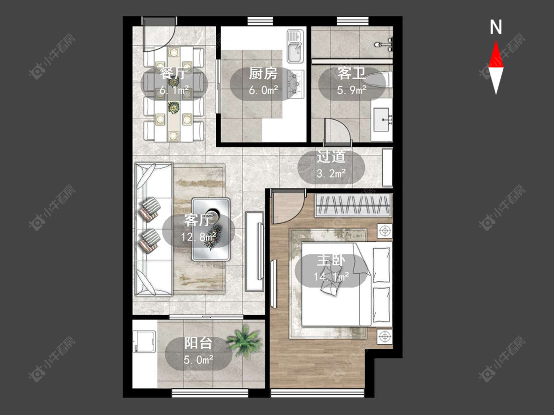 常州新城和昱文萃苑在售二手房源户型图_小牛看房
