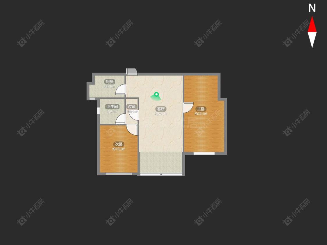 常州吾悦国际3室2厅1卫在售二手房房源图片