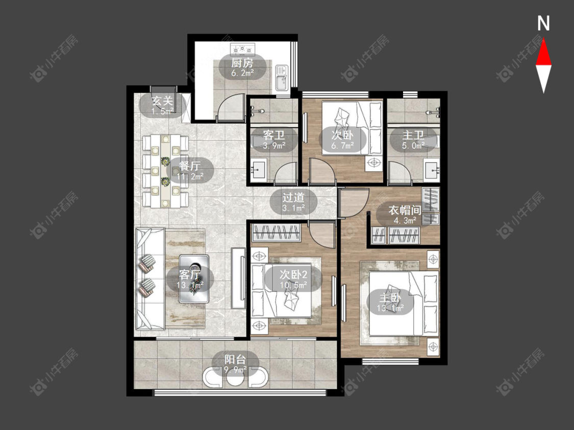 常州新城郡未来在售二手房源户型图_小牛看房