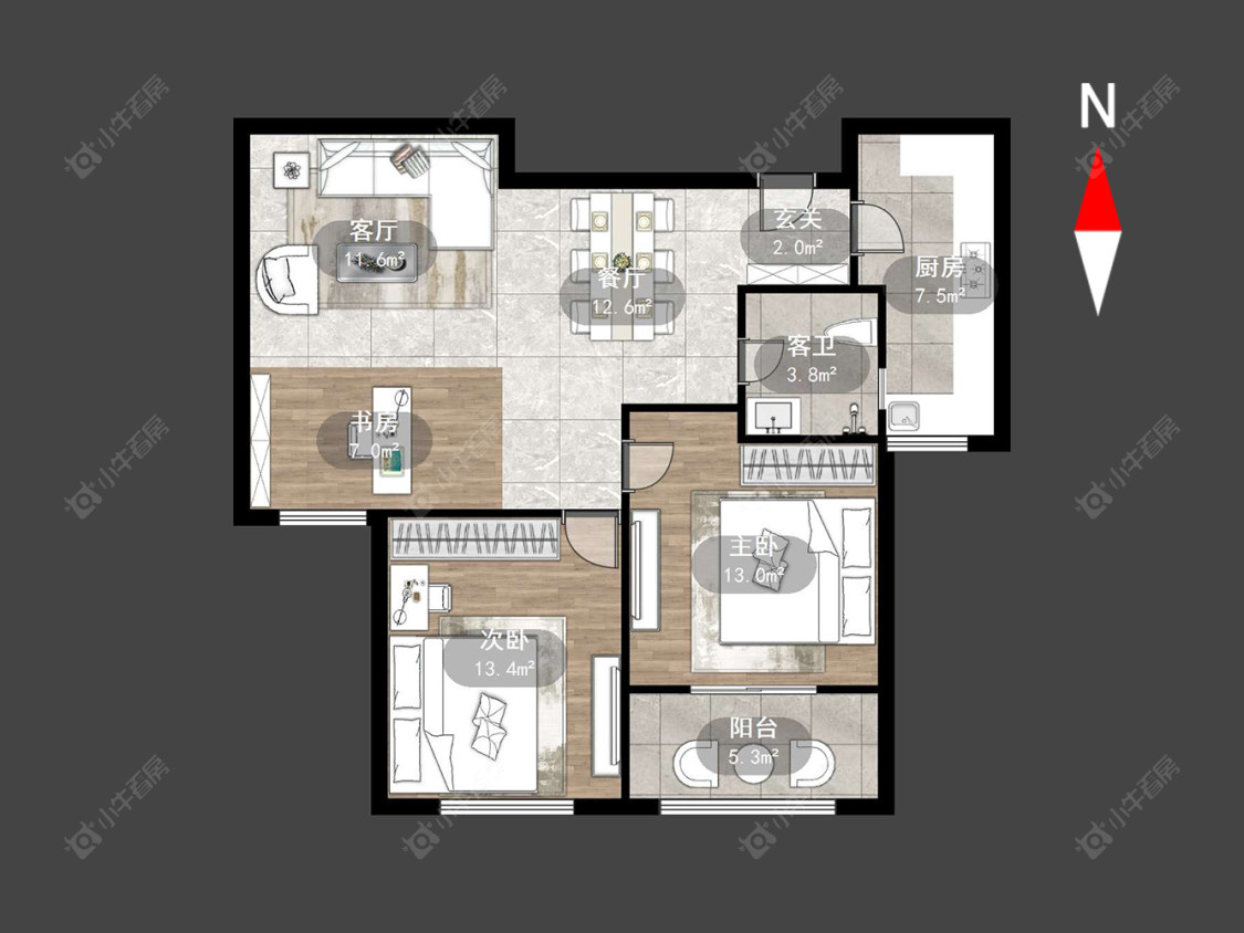 常州阳光龙庭在售二手房源户型图_小牛看房