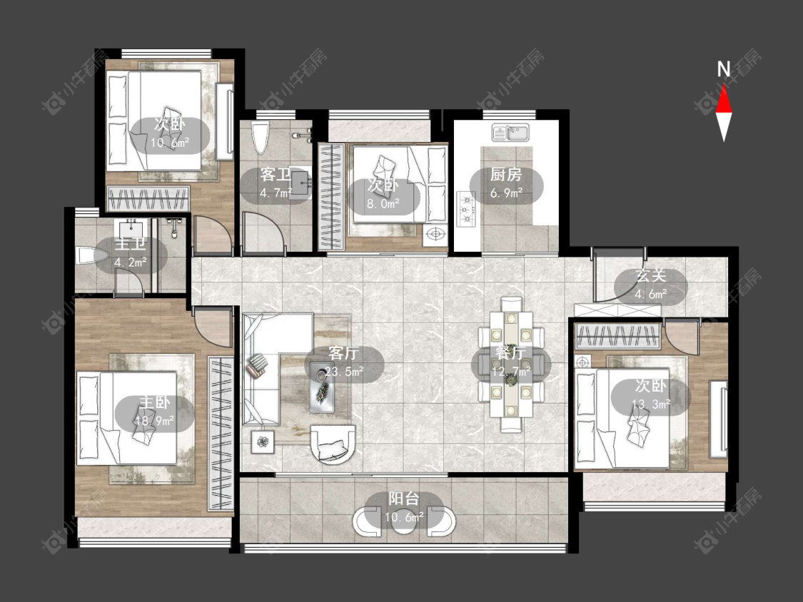 常州中海翠语江南在售二手房源户型图_小牛看房