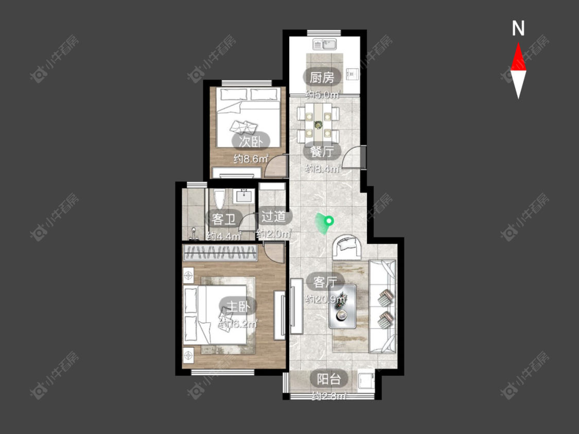 百草苑房源户型图 常州百草苑在售二手房源户型图_小牛看房