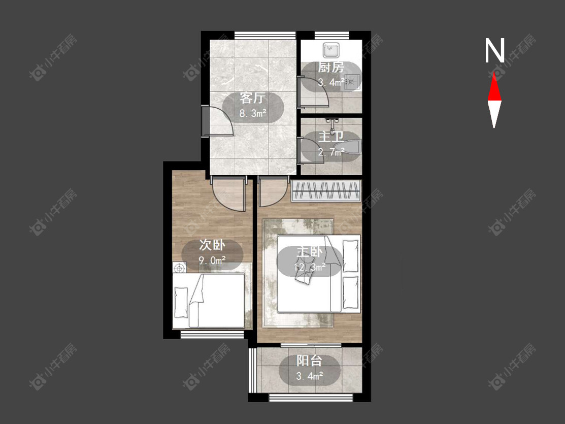 常州丽华二村在售二手房源户型图_小牛看房