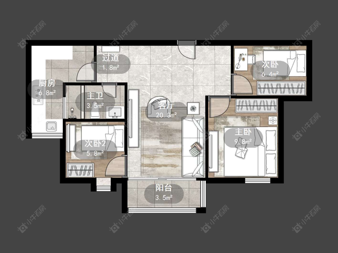 碧桂园房源户型图 丹阳碧桂园在售二手房源户型图_小牛看房