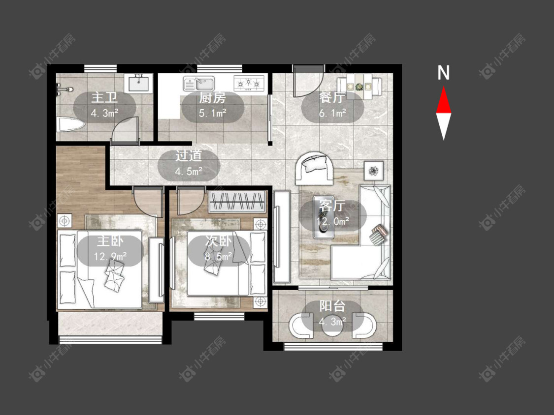 新欣嘉园房源户型图 常州新欣嘉园在售二手房源户型图_小牛看房
